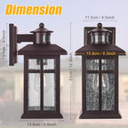 Exterior Light Fixtures Motion Sensor Wall Mount Oil Rubbed Bronze - Image 6