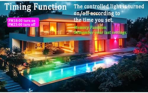 100W RGB LED FloodLights,10000LM APP‑Controlled Outdoor Light,2‑Pack - Image 5