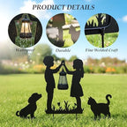 Boy Girl Cat Dog Solar Lights Outdoor Decorative pathway Garden Decor Stake - Image 4
