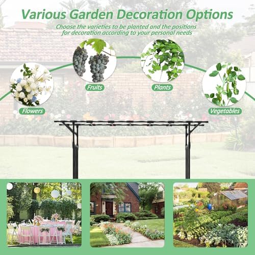Garden Arch Trellis - 79" L x 86" H Supersize Flattop Garden Arch - Image 3