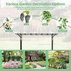 Garden Arch Trellis - 79" L x 86" H Supersize Flattop Garden Arch - Image 3