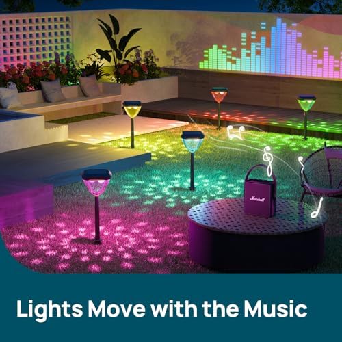 Linkind Smart Solar Pathway Lights SP6,Pattern Switch Solar Lights Outdoor - Image 5