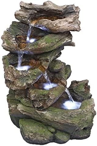 Design Toscano Mesquite Falls Illuminated Garden Fountain, 12.5 x 10 x 17.5 by DesignToscano