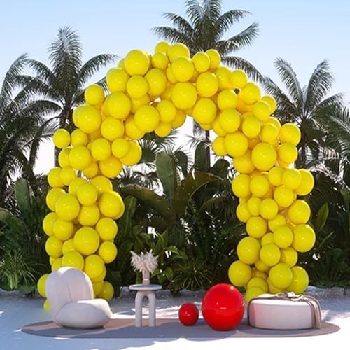 Gazing Globe Decor Ball, Hollow Gazing Ball, Seamless Stainless Steel Polished Reflective Smooth Mirror Garden Sphere Globe, Props of Photography, Garden Home Decor (Yellow, Dia: 10 inch/25cm) - Image 4