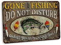 Fishing Décor For Home Gone Fishing Sign Do Not Disturb Fishing Signs Lodge Décor Fish Décor Gifts For Men Fishing Poster Funny Signs 108122001107 by ChicoCreekSigns
