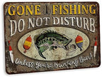 Fishing Décor For Home Gone Fishing Sign Do Not Disturb Fishing Signs Lodge Décor Fish Décor Gifts For Men Fishing Poster Funny Signs 108122001107 by ChicoCreekSigns