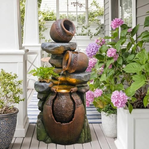 Bumilgar Outdoor Garden Water Fountain for Garden 38.4" H - Image 3