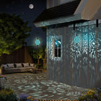 Hapjoy Hanging Solar Lights Outdoor Garden Decor Solar Lantern Waterproof Plastic Moroccan Outdoor Decorations for Patio Pathway Yard Backyard Garden Decorative (1, Black) - Image 5