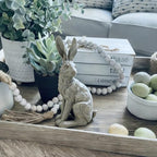 DiliComing Outdoor Rabbit Garden Statue 12 Inch Grey Bunny Yard Decor - Image 5