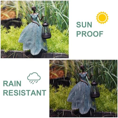 Guichifun Fairy Statues Garden Decor with Solar Lights Gifts for Women - Image 4
