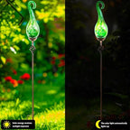 Solar Flame Lights Outdoor, Green Flame Lights Outdoor Decorative Garden Stakes Decor Waterproof Solar Stake Lights for Outside Yard Patio Lawn Porch Cemetery - Image 2
