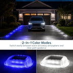 Solar Deck Lights Outdoor, Waterproof Solar Driveway Lights - Image 3