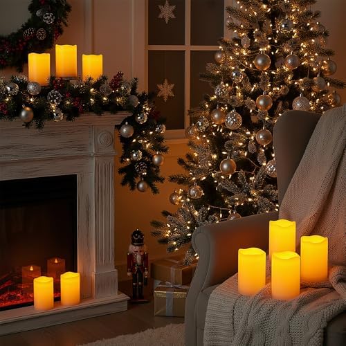 Amagic Waterproof Outdoor Flameless LED Pillar Candles with Remote Timer - Image 2