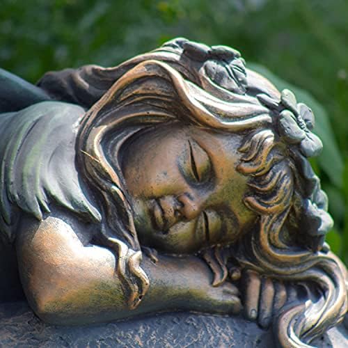 Large Magnesium Fairy Statues for Outdoor Use (Sleeping Fairy "Ivy") - Image 4