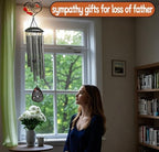 40" Memorial Wind Chimes for Loss of Father,Memorial Gifts for Loss of Dad,Sympathy Gifts for Loss of Dad Father,Funeral Bereavement Condolence Remembrance Gifts ,Large Cardinal Wind Chime Outside - Image 7