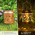 Cat Lover Gifts for Women,Mom,Grandma,Sister,Cat Solar Light , Gift Solar Lanterns for Mother Day Christmas Outdoor Waterproof Lights Led Mason Jar Hanging Lamps Decor for Garden Yard Patio - Image 3