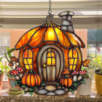Pumpkin House Halloween Acrylic Suncatcher - Image 4
