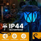 GIGALUMI Solar Halloween Lights Outdoor Decor, Solar Pathway Lights 8 Pack - Image 6