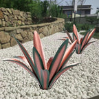 Large Tequila Rustic Sculpture, Rustic Metal Agave Plants for Outdoor Patio Yard Mexican Plant Garden， Agave Outdoor Lawn Ornaments Yard Stakes (Green 2pc) by Unknown