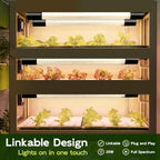 Hlite LED Grow Light 16 inch, Hanging Full Spectrum Linkable 4 Pack - Image 2