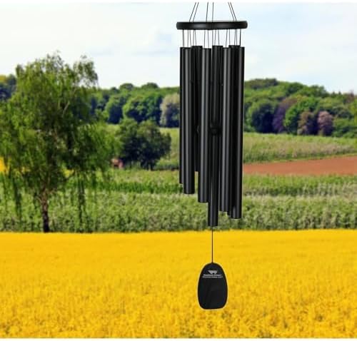 Woodstock Chimes Signature Collection, Gregorian Chimes, Alto (27'') Black, Inspirational and Memorial Wind Chimes for Outdoor, Patio, Home or Garden Décor (GABB) - Image 2