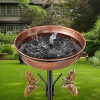 40In Metal Bird Bath for Outdoors,Removable 3" Deep 13" Dia Bowl Heavy-Duty Base,Standing Birdbath Feeder Rust-Proof Birdbaths for Garden Yard Patio Lawn Decor - Image 6