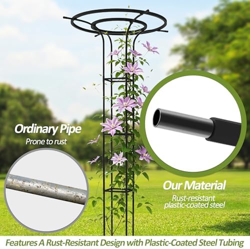 Trellis for Climbing Plants Outdoor - 69" Plant Support, (2PCS) - Image 2