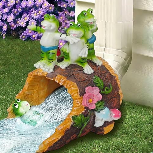 APX Frog Gutter Downspout Extensions, Decorative Splash Block Statue. by Unknown