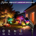 Outdoor Landscape Spotlights with RGB+CCT Color Changing - Image 2