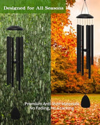 48" Wind Chimes for Indoor and Outdoor, Deep Bass Tone and Professional Tuned Aluminum Wind Chimes for Patio Garden Memorial, Sympathy Gift for Loss of Loved One, Housewarming Gift - Image 7
