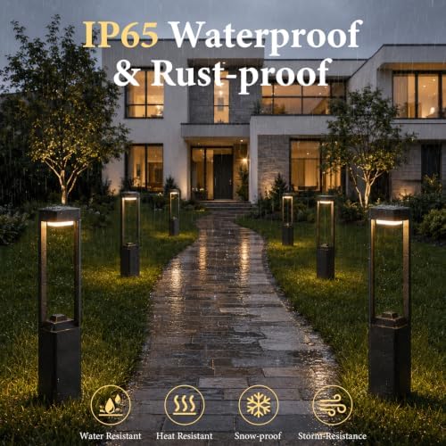 23.62 Inch 3000K LED Pathway Lights for Outdoor Waterproof Driveway Lights - Image 5