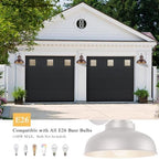 Outdoor Barn Lights Outdoor Wall Sconces Farmhouse Exterior Wall Mount Light Vintage Wall Lighting Fixture Industrial Bronze Lantern for Porch Entryway Garage Patio, 2 Pack - Image 4