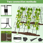 Cucumber Trellis for Raised Bed, Metal Rustproof A-Frame Garden Trellis, Outdoor Heavy Duty Climbing Plants Support for Cucumber, Vegetables, Vine, Expandable Height & Width - Image 6