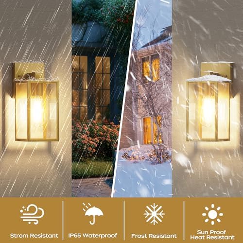 Outdoor Exterior Lighting Fixture for House, Waterproof Front Porch Lights - Image 2