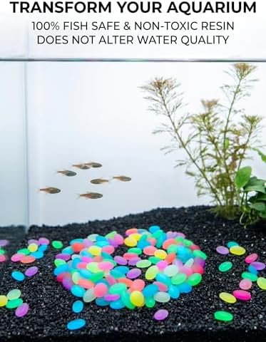 Colorful Glow in the Dark Garden Stones,Luminous Pebbles Glowing Rocks for Outdoor Landscaping,Night Guide Stepping Stones Decor Walkway,Yard,Patio,Lawn,Fish Tank,Aquarium,Planter (#2,1cm 1000pcs) - Image 7