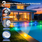 Ollny Pool Lights with Remote, Rechargeable Submersible LED Lights 3000mAh Battery, 16 Colors Changing IP67 Waterproof LED Puck Lights for Above Ground Pools, Inground Pool, Ponds, Hot Tubs 2 Pack - Image 2