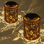 2 Pack Solar Lanterns Outdoor Waterproof Garden Decor Gifts for Women by Tepaken
