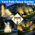 Solar Spot Lights Outdoor Adjustable Beam & PC Light Guide Column, 6 Pack Solar Lights Outdoor Waterproof IP65, 2 Modes & Auto On/Off Landscape Spotlights for Garden, Yard, Pathway, Tree (Warm Yellow) - Image 6