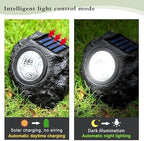 LIYAOLI Solar Rock Landscape Lights - 5 Pack Waterproof IP65 Fake Stone Solar Lights for Garden Pathways | Outdoor Ground Lighting with Auto On/Off & White LEDs - Image 6