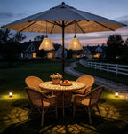 Solar Chandelier Outdoor Waterproof, Gazebo Lights Solar Powered with Remote Control, Boho Hanging Pendant Light for Porch, Patio, Pergola, Shed, Chicken Coop, Balcony(2 Lights) - Image 6