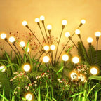 Flumy Solar Garden Lights Outdoor - 8 Pack 64 LED Firefly Lights Waterproof, Garden Decorations for Yard Patio Pathway Lawn Outside, Unique Gifts for Grandma Women, Solar Decor Warm White by Flumy