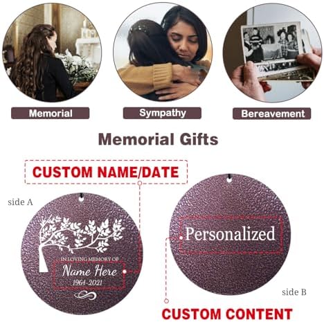 Personalized Memorial Wind Chimes, Custom Large Outdoor Metal Wind Chime, Deep Tone, Customized in Loving Memory, Sympathy Gift After Loss - Image 6