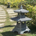 Garden Lantern Statue for Zen Asian Decor, Indoor Outdoor Use to Elevate Your Space by CXYZM