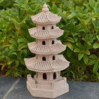Solar Pagoda Garden Statue LED Zen Decor for Outdoor Yard - Image 4
