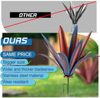 Large Tequila Rustic Sculpture, Rustic Metal Agave Plants for Outdoor Patio Yard Mexican Plant Garden， Agave Outdoor Lawn Ornaments Yard Stakes (Blue1pc) - Image 3