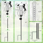 Solar Rain Gauge Outdoor Decorative for Yard,Dachshund Gifts for Women - Image 6