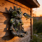 Whimsical Tree Face Garden Decoration ，Tree Faces Decor Outdoor Wallmounted Statue Art with Leaf Features, Outdoor Decor Garden Accessory (Home Decor) - Image 4