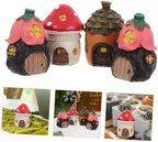 BESPORTBLE 4pcs Miniature Fairy Garden Accessories Set Micro Landscape Decor Flower and Leaf Figurines for Indoor Decoration - Image 7