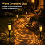 Solar Pathway Lights Outdoor, 6 Pack Amber and RGB Garden Lights - Image 4