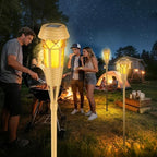Solar Torch Lights, Flickering Flame Bamboo Outdoor Lights, 2‑Pack - Image 6